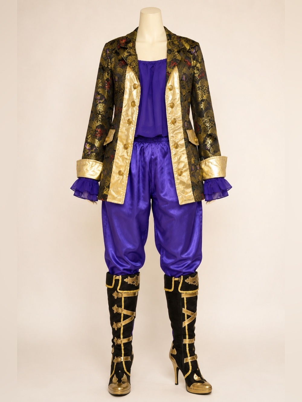Custom Prince Royal Pirate Costume Set With Boots Women’s 7